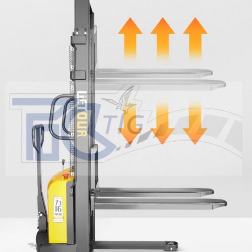 TIG啟思工業 電動堆高機/堆高機/半電動堆高機 1000KG 充電110V 另售 升降台車 捲揚機 吊車