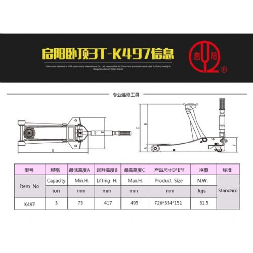 3TON 雙油壓缸千斤頂+3TON三角安全頂車架2個