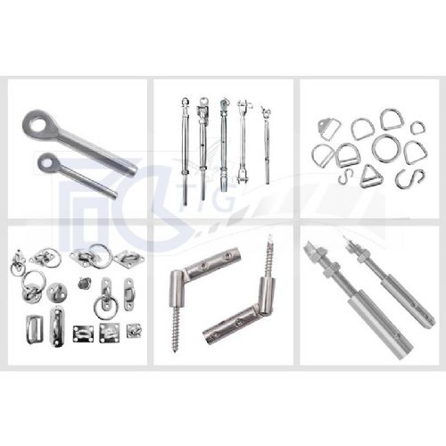 TIG啟思工業/樓梯鋼索配件/欄杆配件/不銹鋼護欄/鋼索末端配件/各類不銹鋼配件