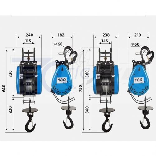 【TIG 啟思工業 吊車 小金鋼 小金剛180kg 250kg 500kg/輕型捲揚機/絞盤/捲揚機/