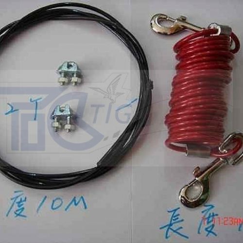 TIG 啟思工業 方便狗狗顧家和運動的狗鍊,鋼索製造,附鉤頭固定狗狗活動範圍