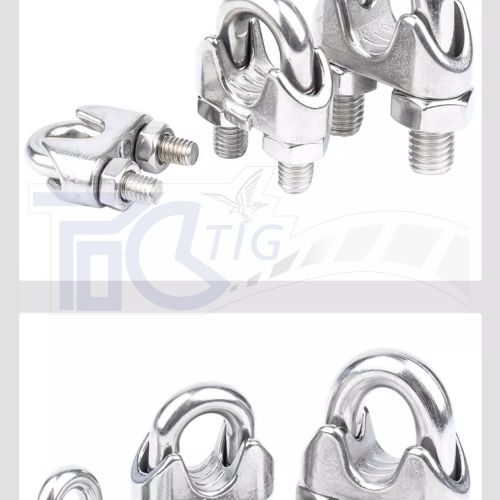 TIG 啟思工業 白鐵鋼索夾 304鋼夾 鋼夾 另售:白鐵鋼索 包膠鋼索 白鐵伸縮器 白鐵吊環 吊帽