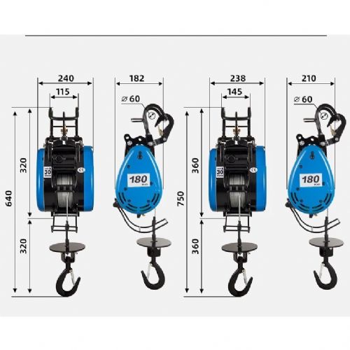 【TIG 啟思工業 吊車 小金鋼 小金剛180kg 250kg 500kg/輕型捲揚機/絞盤/捲揚機/