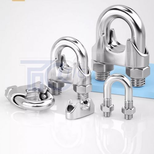 TIG 啟思工業 白鐵鋼索夾 304鋼夾 鋼夾 另售:白鐵鋼索 包膠鋼索 白鐵伸縮器 白鐵吊環 吊帽