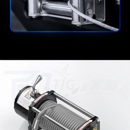 【TIG 啟思工業(附發票) 絞盤 捲揚機 吊車 DC12V,1500磅-16800磅絞盤/車用絞盤//鋼索式/捲揚機