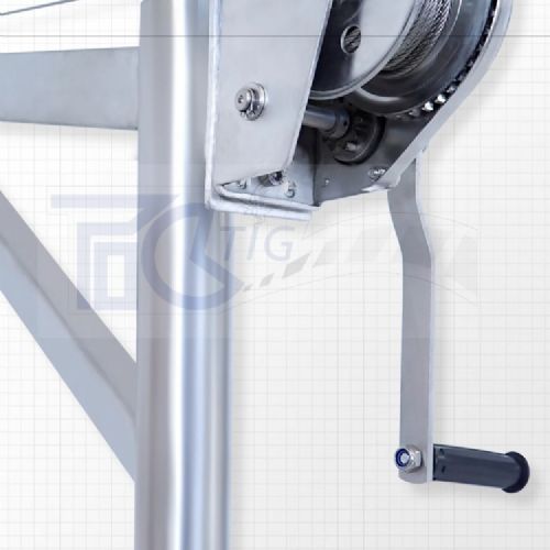 TIG啟思工業 不銹鋼吊架 汙水處理吊架 捲揚機吊架 潛水絞拌機 不銹鋼捲揚機 汙水處理廠 手搖捲揚機