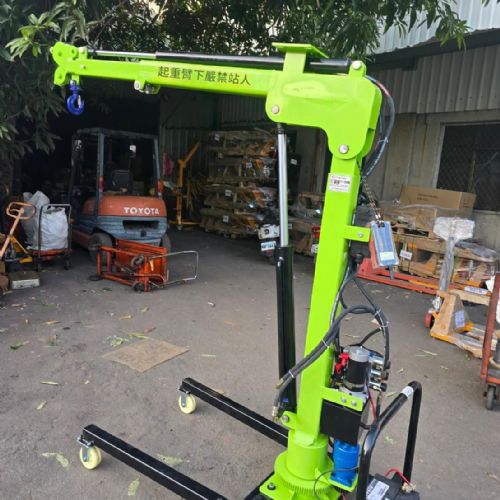 【TIG 啟思工業】:500KG手推式電動吊架/電動旋臂/車用吊架/附無線遙控/移動小吊機/吊架/車用吊架