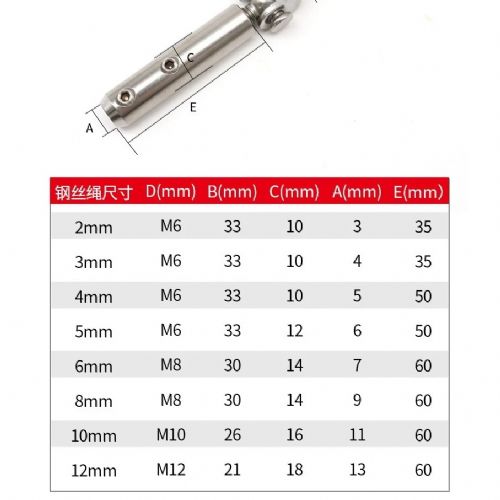 TIG啟思工業/鋼索欄杆配件/護欄配件/樓梯配件/鋼索端子/欄杆配件/不銹鋼護欄/鋼索末端配件/各類不銹鋼配件/