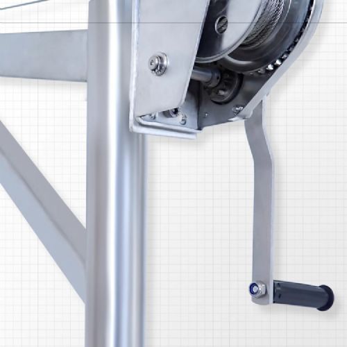 TIG啟思工業 不銹鋼吊架 汙水處理吊架 捲揚機吊架 潛水絞拌機 不銹鋼捲揚機 汙水處理廠 手搖捲揚機