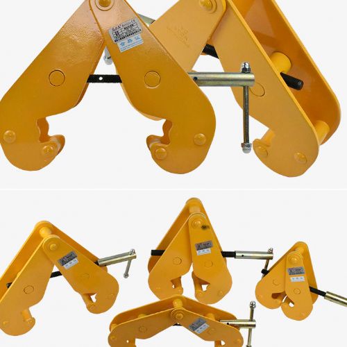 TIG啟思工業 鋼軌夾鉗 工字鐵鋼夾 鋼軌夾持器 軌道夾持器 鋼軌夾鉗夾具 /使用於 鏈條吊車 手拉吊車 小金鋼