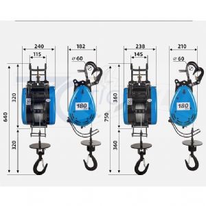 【TIG 啟思工業 吊車 小金鋼 小金剛180kg 250kg 500kg/輕型捲揚機/絞盤/捲揚機/