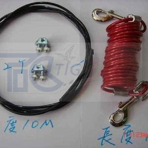 TIG 啟思工業 方便狗狗顧家和運動的狗鍊,鋼索製造,附鉤頭固定狗狗活動範圍