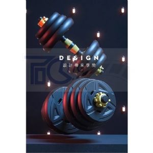 30KG-40KGPVC啞鈴(全黑)