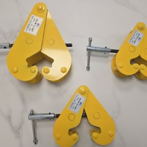 TIG啟思工業 鋼軌夾鉗 工字鐵鋼夾 鋼軌夾持器 軌道夾持器 鋼軌夾鉗夾具 /使用於 鏈條吊車 手拉吊車 小金鋼
