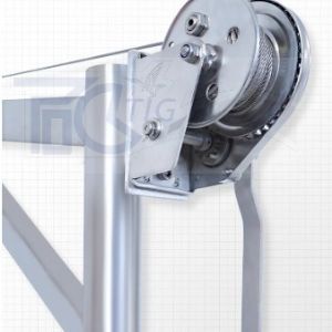 TIG啟思工業 不銹鋼吊架 汙水處理吊架 捲揚機吊架 潛水絞拌機 不銹鋼捲揚機 汙水處理廠 手搖捲揚機