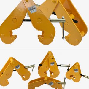 TIG啟思工業 鋼軌夾鉗 工字鐵鋼夾 鋼軌夾持器 軌道夾持器 鋼軌夾鉗夾具 /使用於 鏈條吊車 手拉吊車 小金鋼